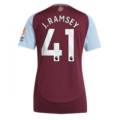 Fotballdrakt Dame Aston Villa Jacob Ramsey #41 Hjemmedrakt 2024-25 Kortermet